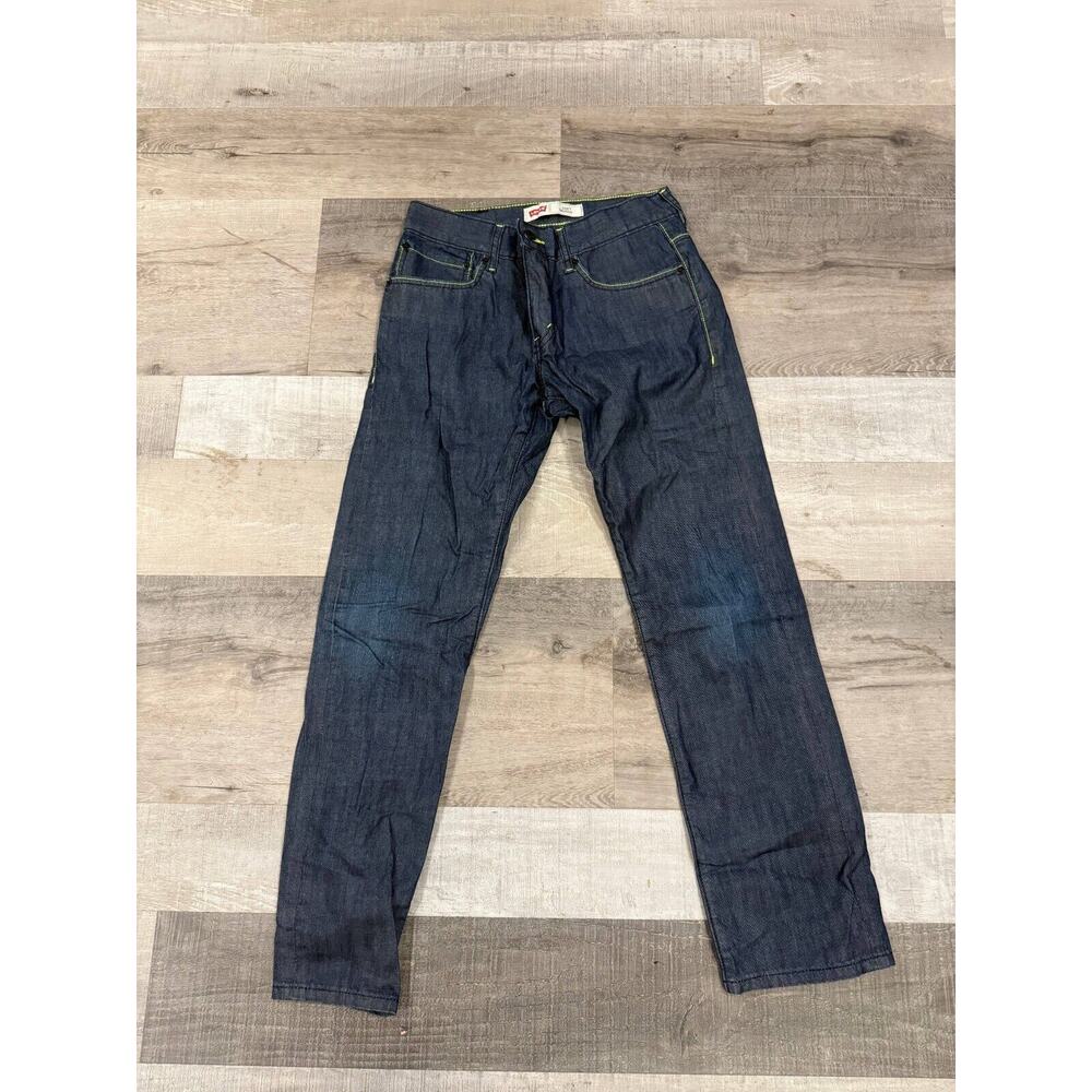 Levi's Jeans Boys Size 16 Blue 511 Cotton 5 Pockets Dark Wash Skinny Leg Preppy